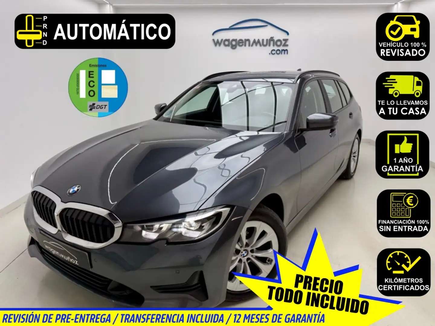 BMW 318 318dA Touring Gris - 1