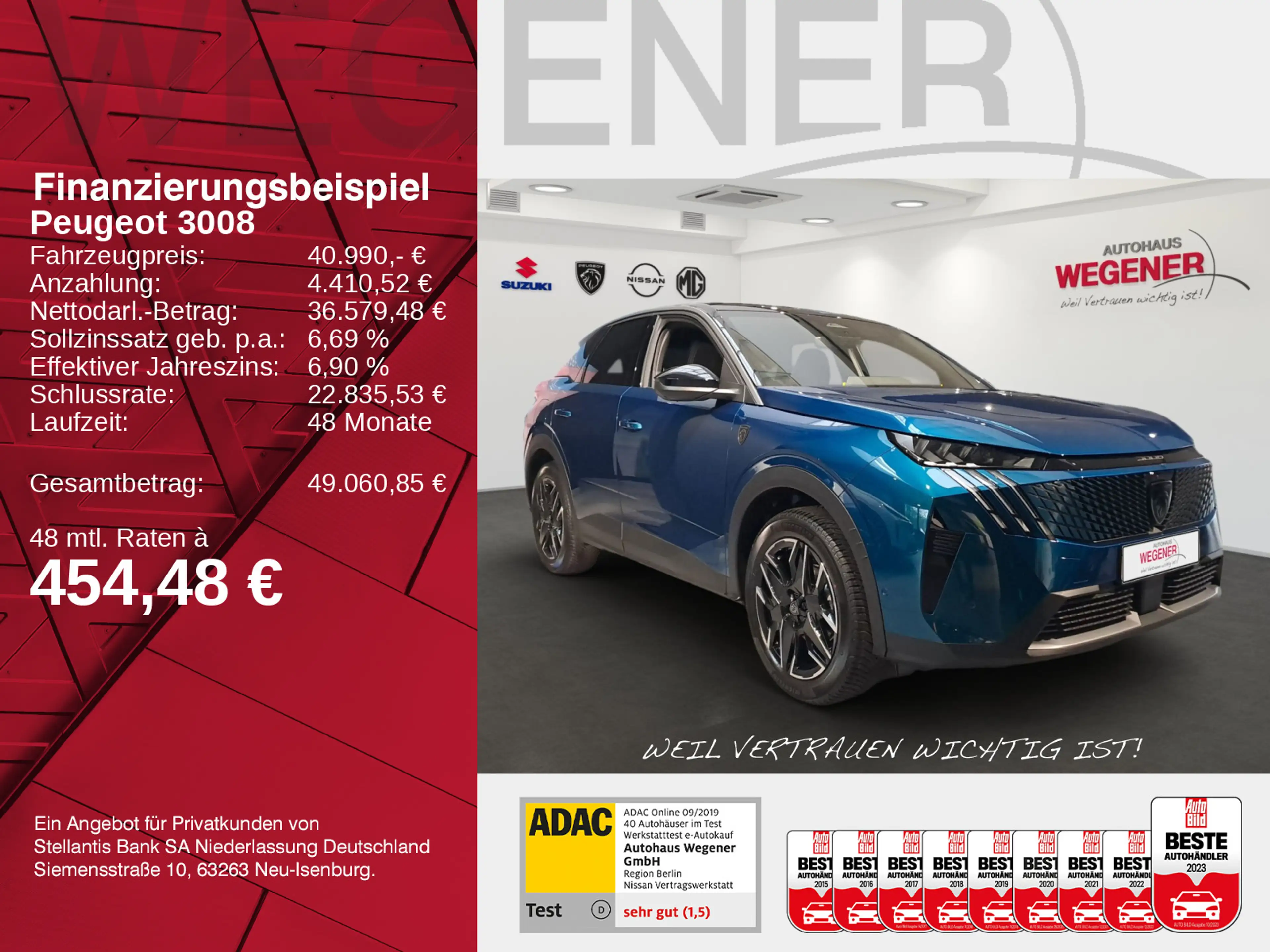 Peugeot 3008 GT HYBRID 145 e-DSC6 KAMERA SHZ NAVI LED — photo 2
