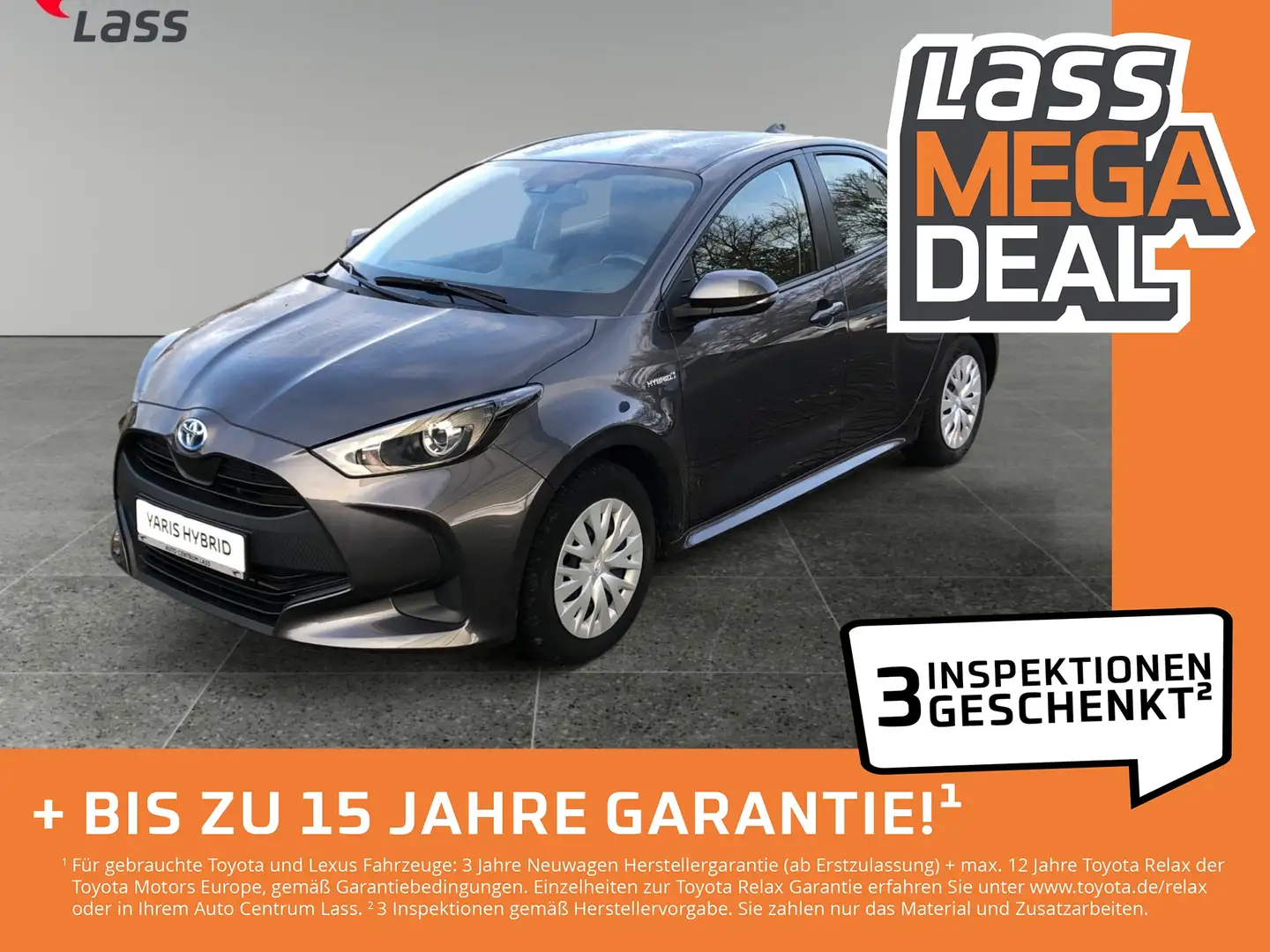 Toyota Yaris 1.5 Hybrid Comfort +Allwetter+Apple+DAB Gris - 1