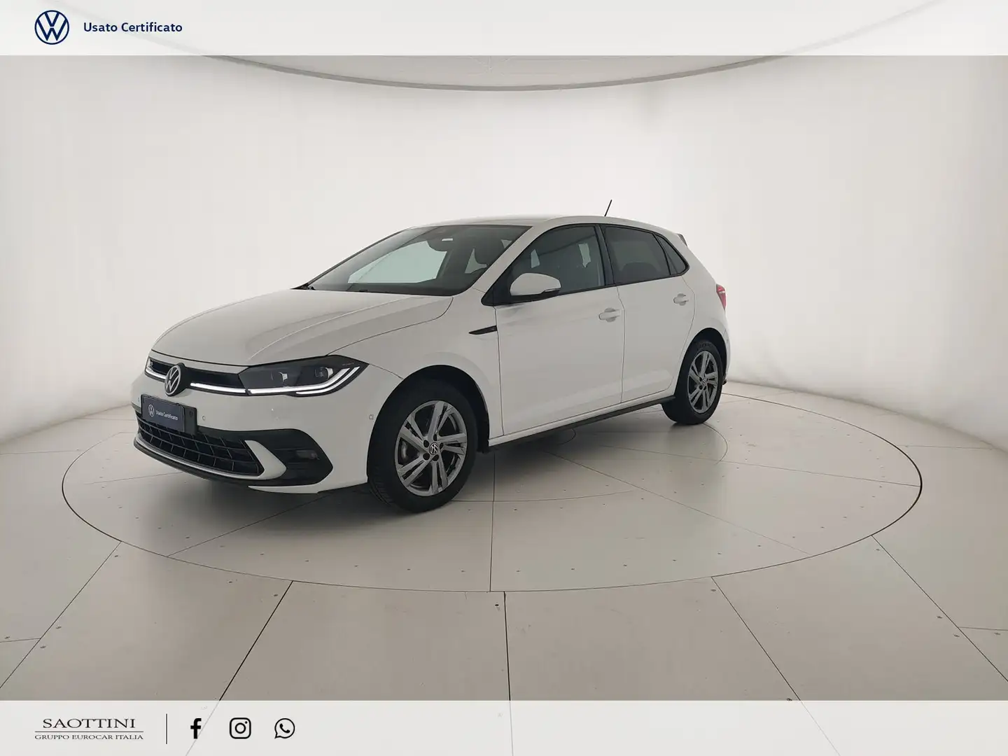 Volkswagen Polo 1.0 TSI R-line 95 CV Wit - 1