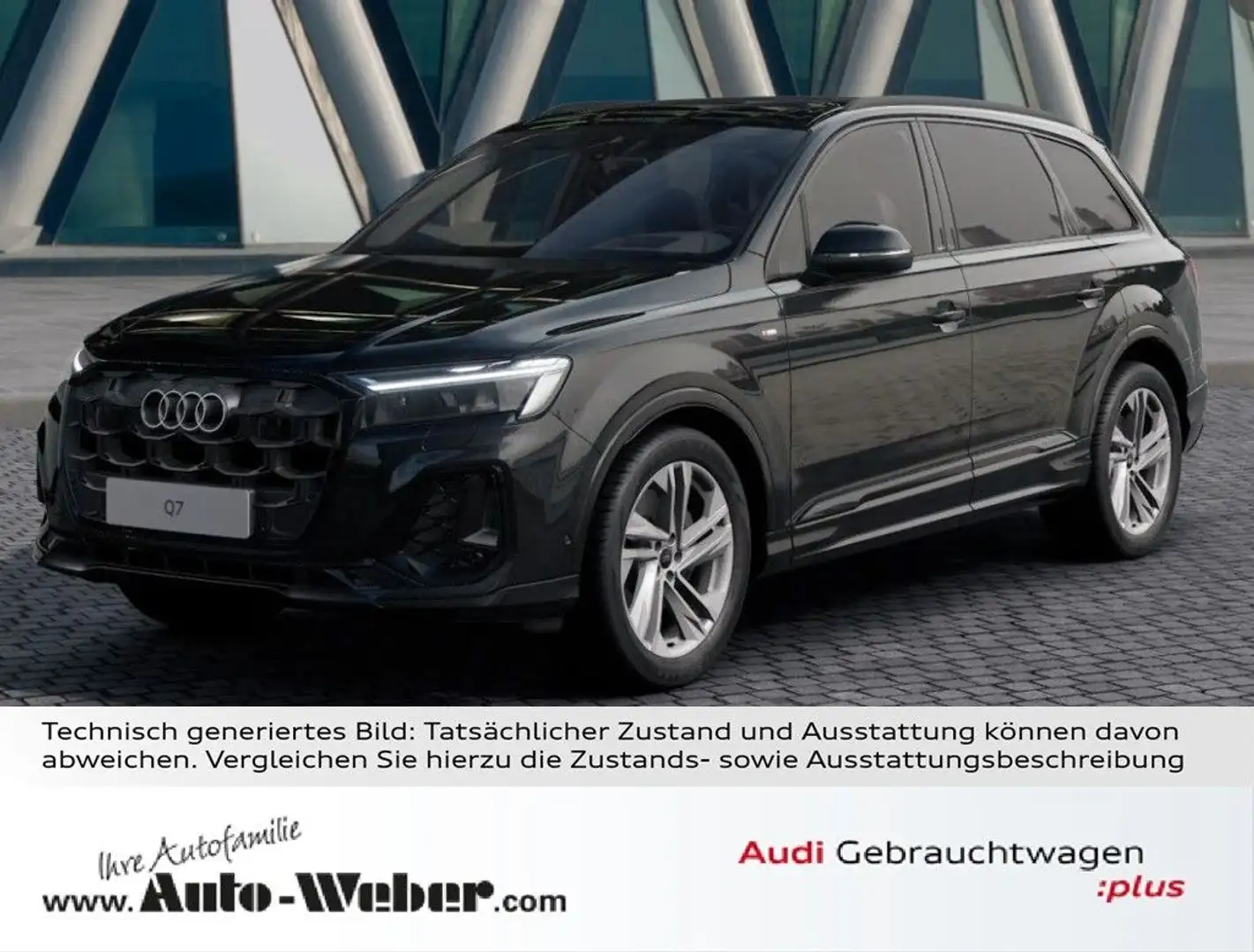 Audi Q7 50TDI qu S LINE BLACK AHK PANO HuD 7-SITZER Schwarz - 1