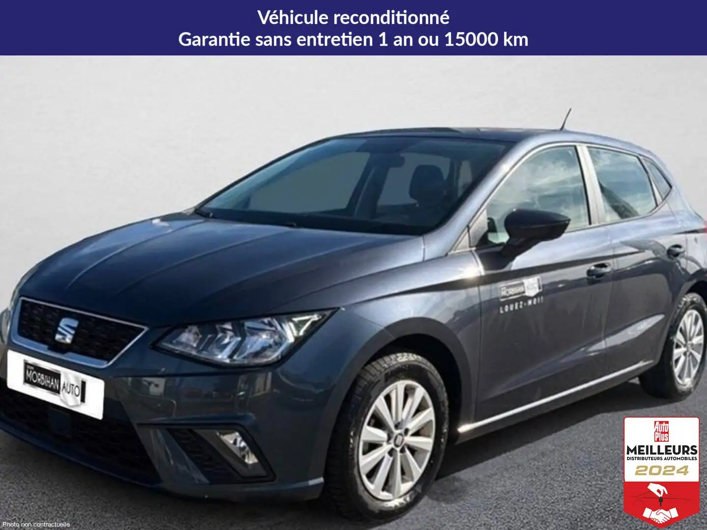 SEAT Ibiza 1.0 ecotsi 95 ch s/s bvm5 style business Gris - 1