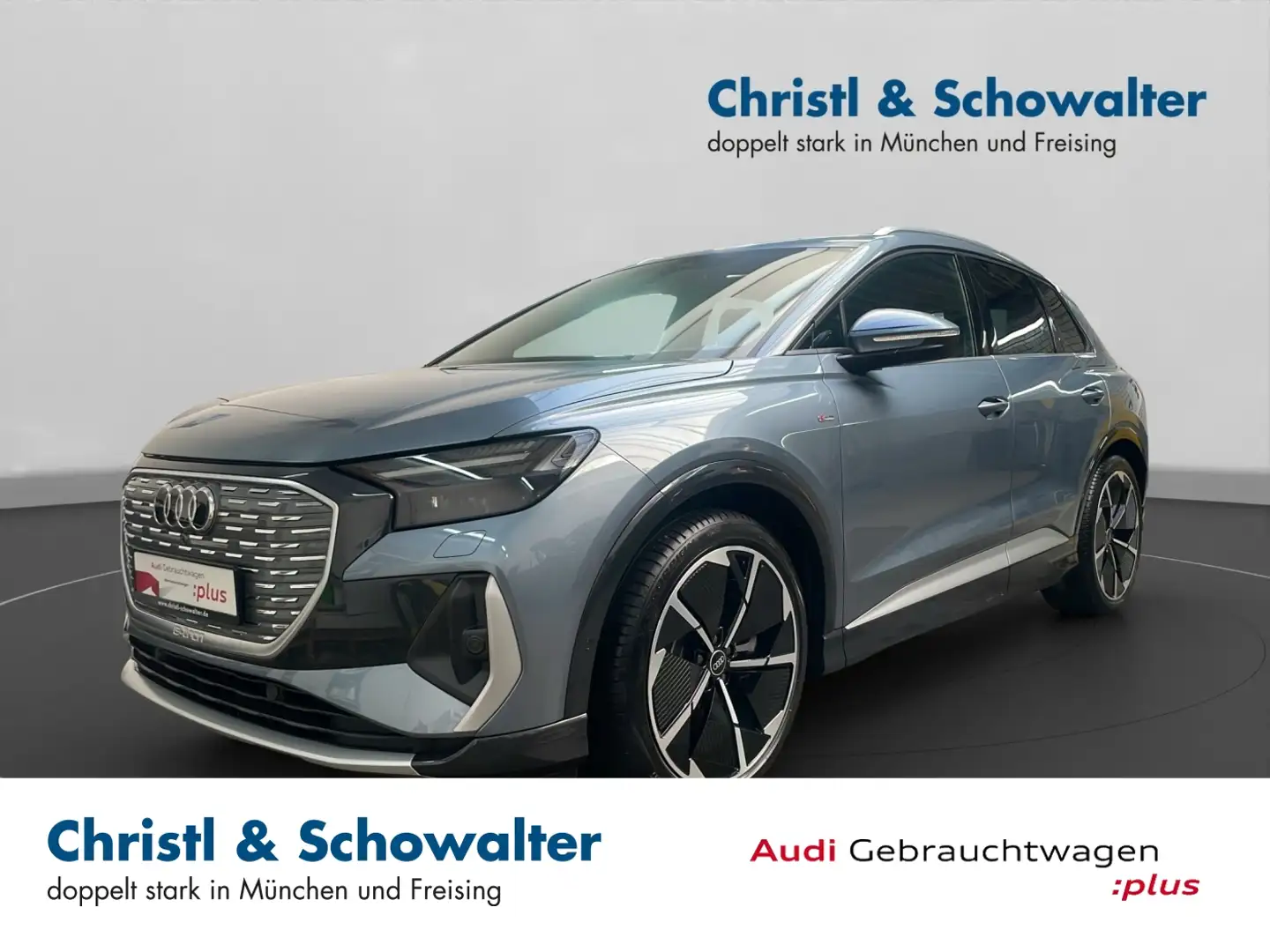 Audi Q4 e-tron Q4 40 e-tron s line 150kW MATRIX NAVI 3ZAC HUD Bleu - 1