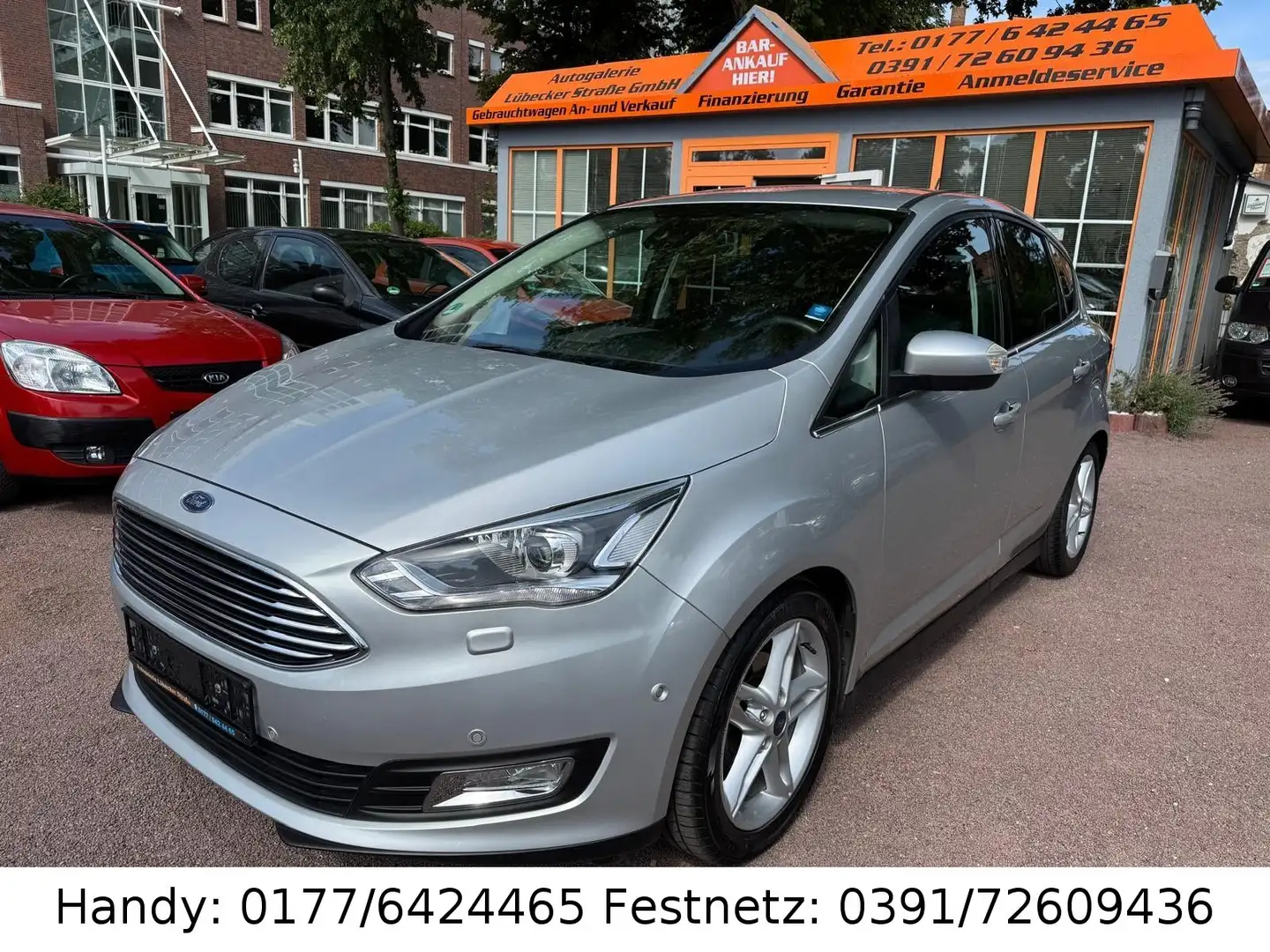 Ford C-Max 1,0 2.HAND/KLIMA/NAVI/LED/SHZ/PDC/KAMERA Silber - 1