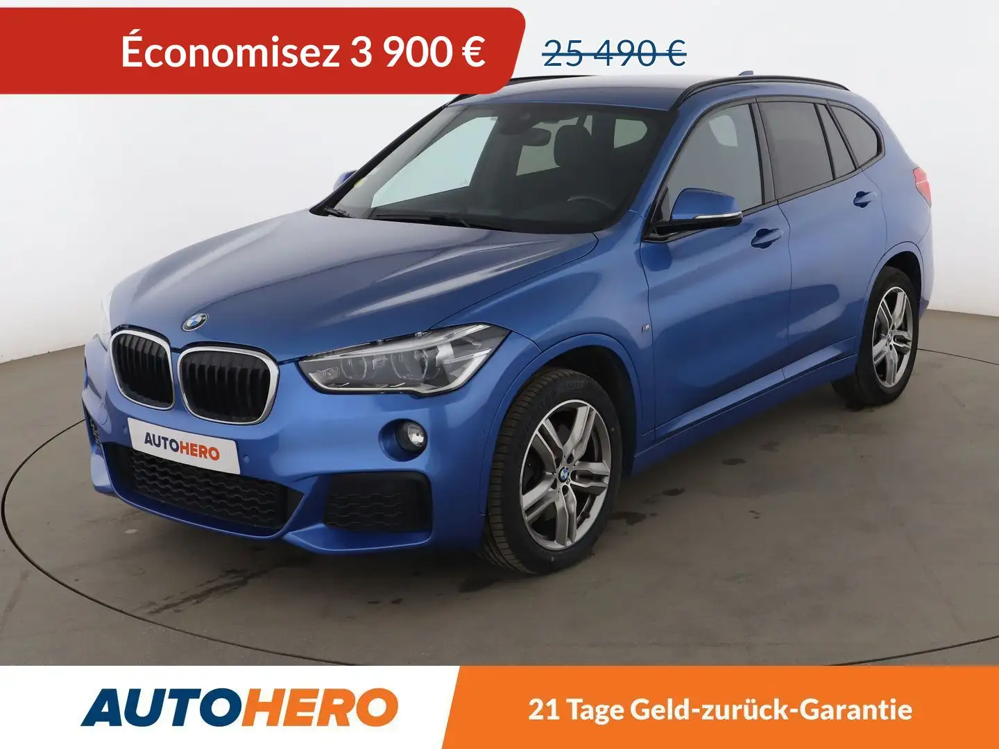 BMW X1 sDrive20d M Sport BVA8 Bleu - 1