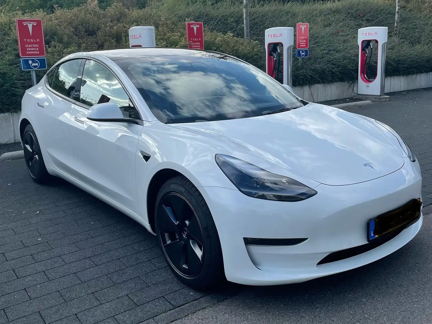 Tesla Model 3 Model 3 Langstreckenbatt. Allradantrieb Dual Motor Blanc - 1