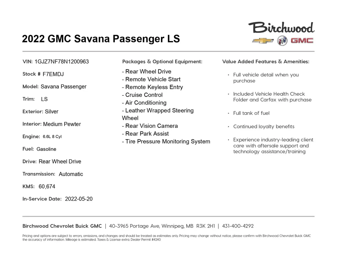 GMC Savana снимка GMC Savana