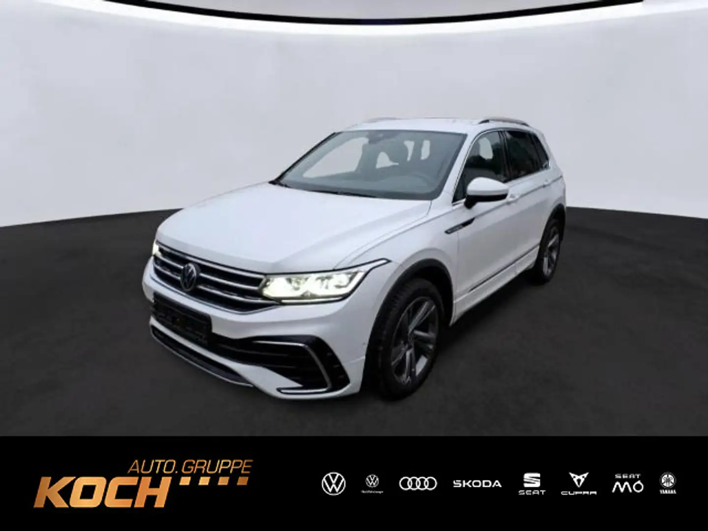 Volkswagen Tiguan 2,0TDI DSG R-Line 4M AHK LED Kamera Navi Weiß - 1