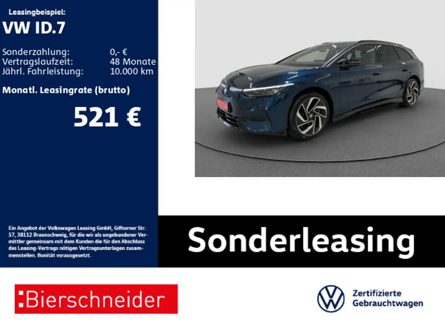Volkswagen ID.7 Tourer Pro AHK HuD IQ 360 Blau - 1
