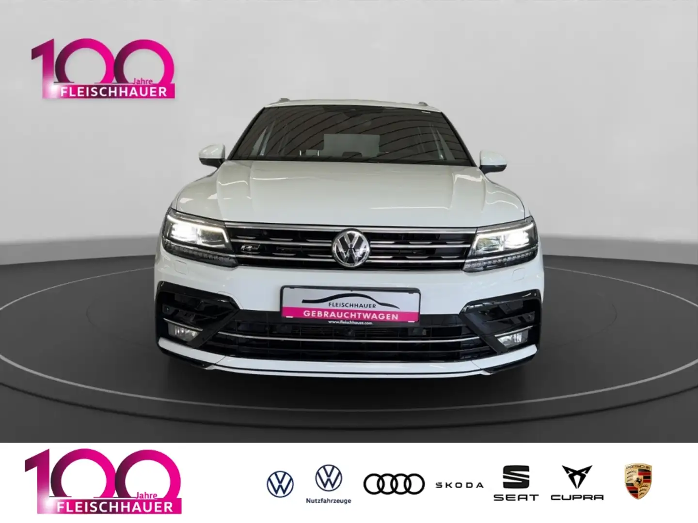 Volkswagen Tiguan Highline 4Motion 2.0 TSI LED+PANO+ACC+NAVI+RFK+SHZ Weiß - 2