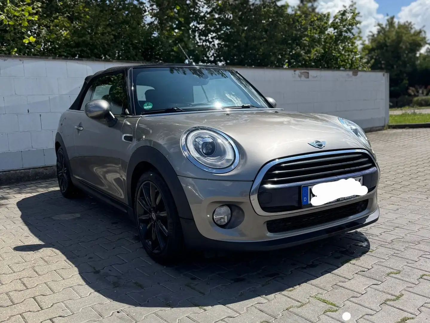 MINI Cooper Cabrio Teilleder, Navi, LED, SH, ZV Бежевий - 1