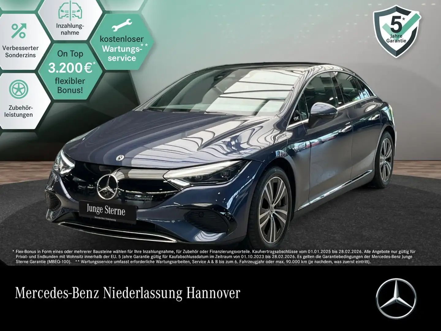 Mercedes-Benz EQE 350 Avantgarde Fahrass WideScreen Pano Distr. Blue - 1