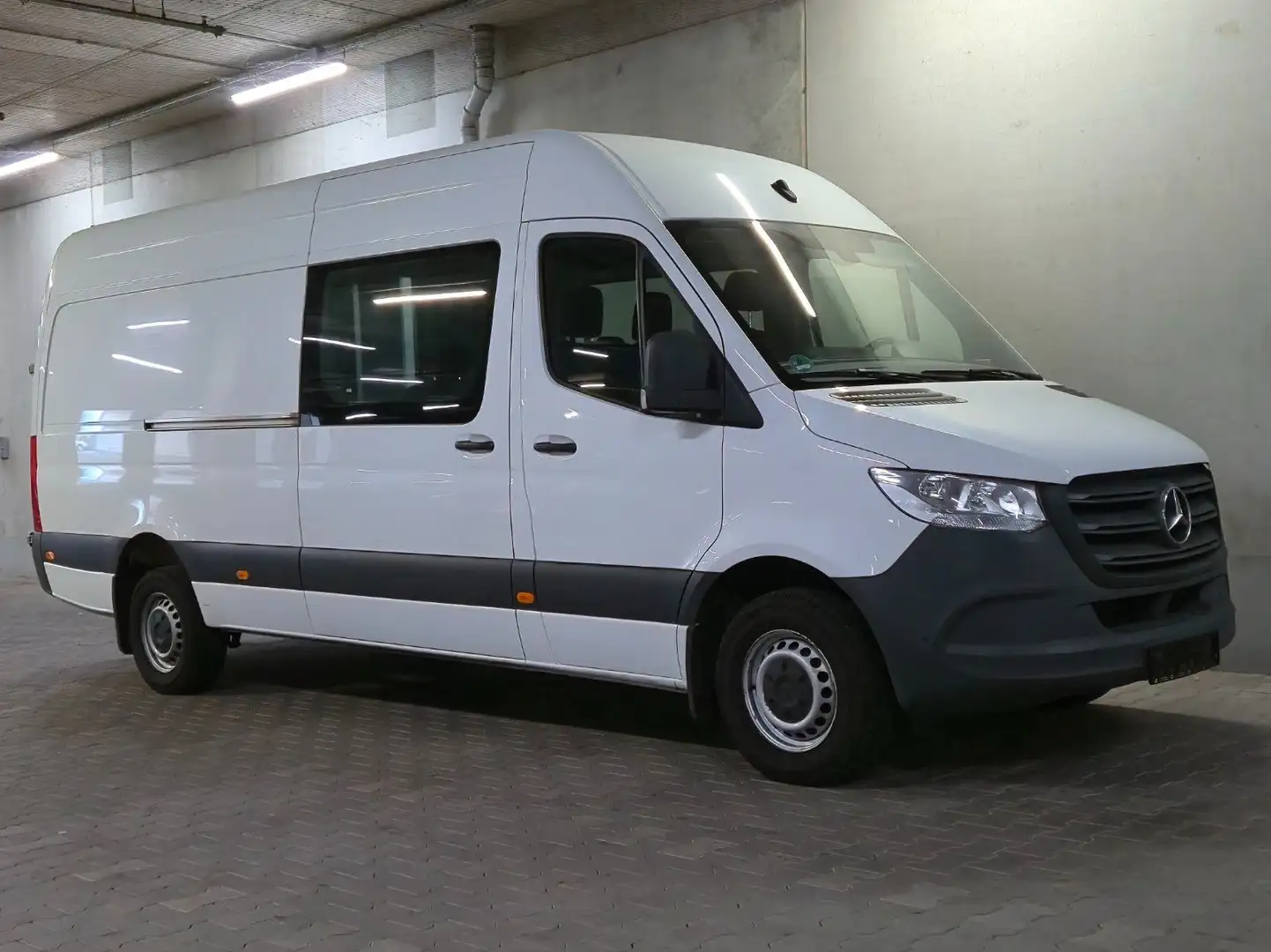 Mercedes-Benz Sprinter 314 L3H2 DoKa 6 Sitze Klima Tempomat Blanc - 2