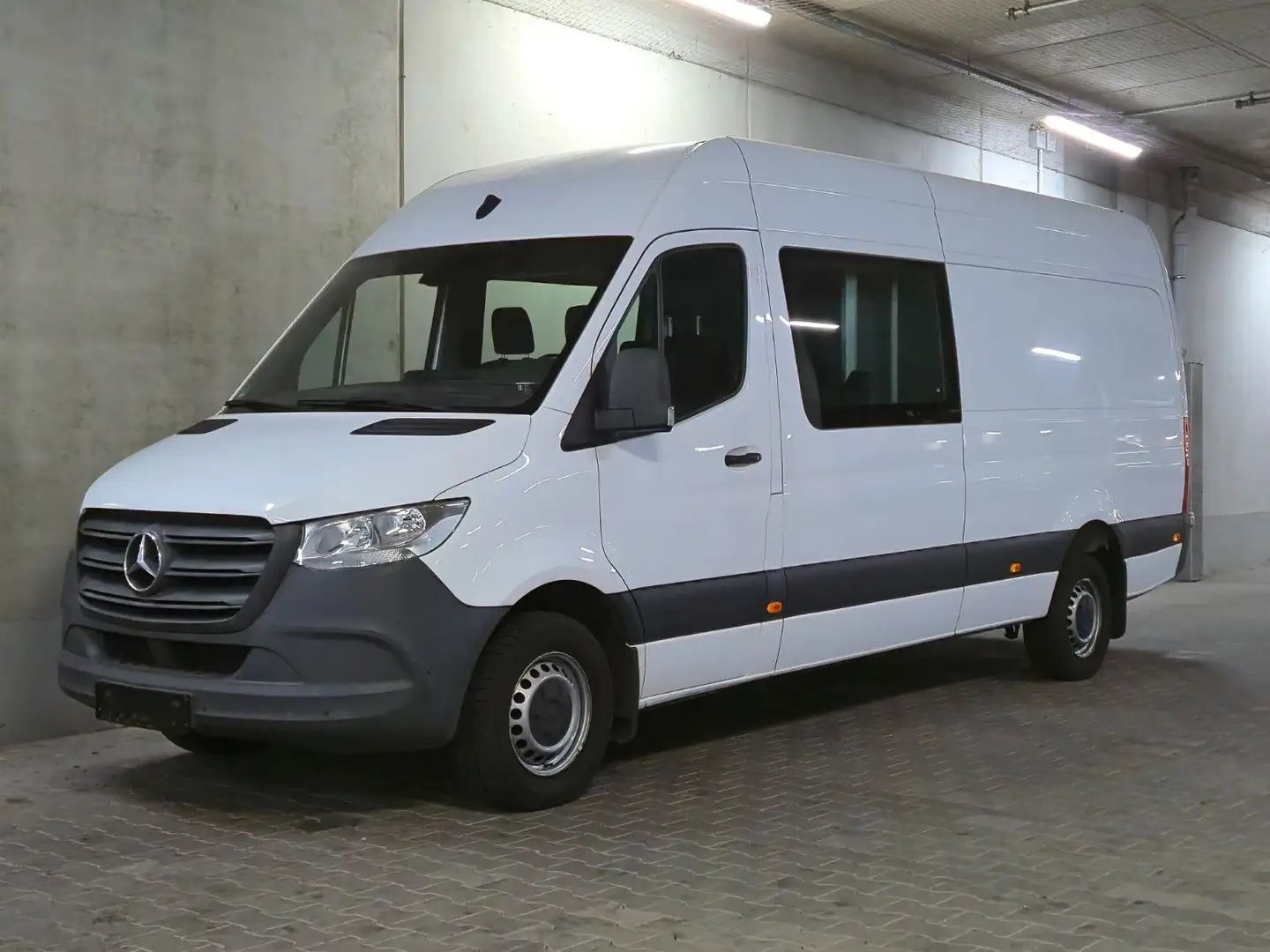 Mercedes-Benz Sprinter 314 L3H2 DoKa 6 Sitze Klima Tempomat Blanc - 1