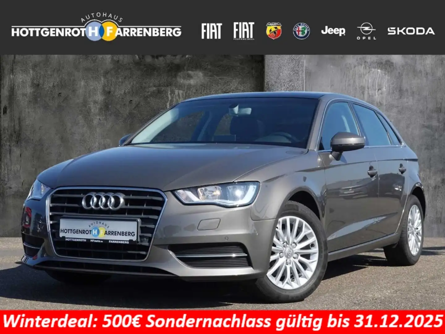 Audi A3 Sportback 1.6 TDI Ambiente Panorama Navi SD SHZ Ke Grau - 1