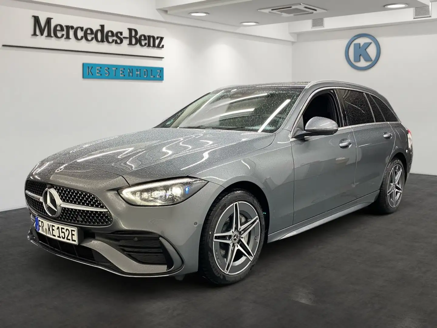 Mercedes-Benz C 300 de T -Modell AMG+AHK+PARK+DISTR+DIGITAL Grau - 2