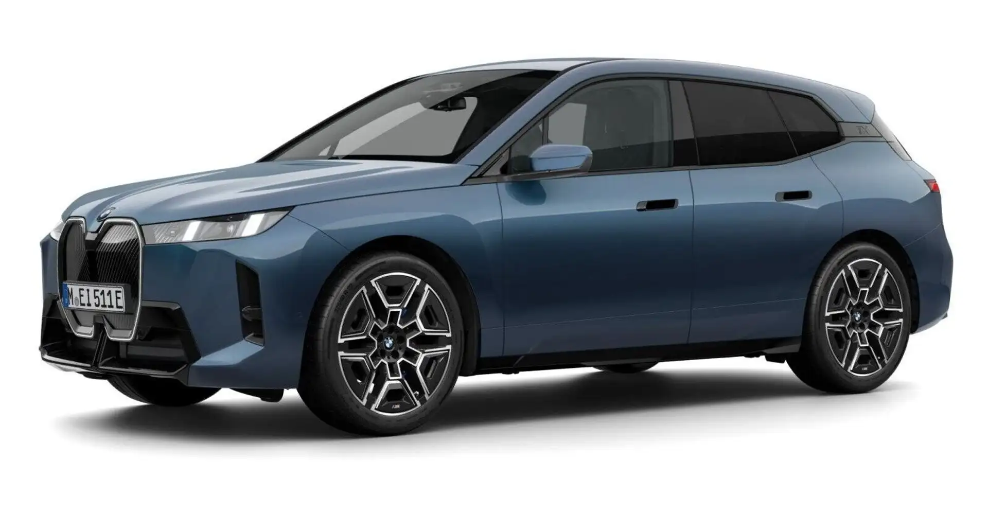 BMW iX xDrive45 SpurAss LED Luftfed. ///M-Sport ACC Blau - 1