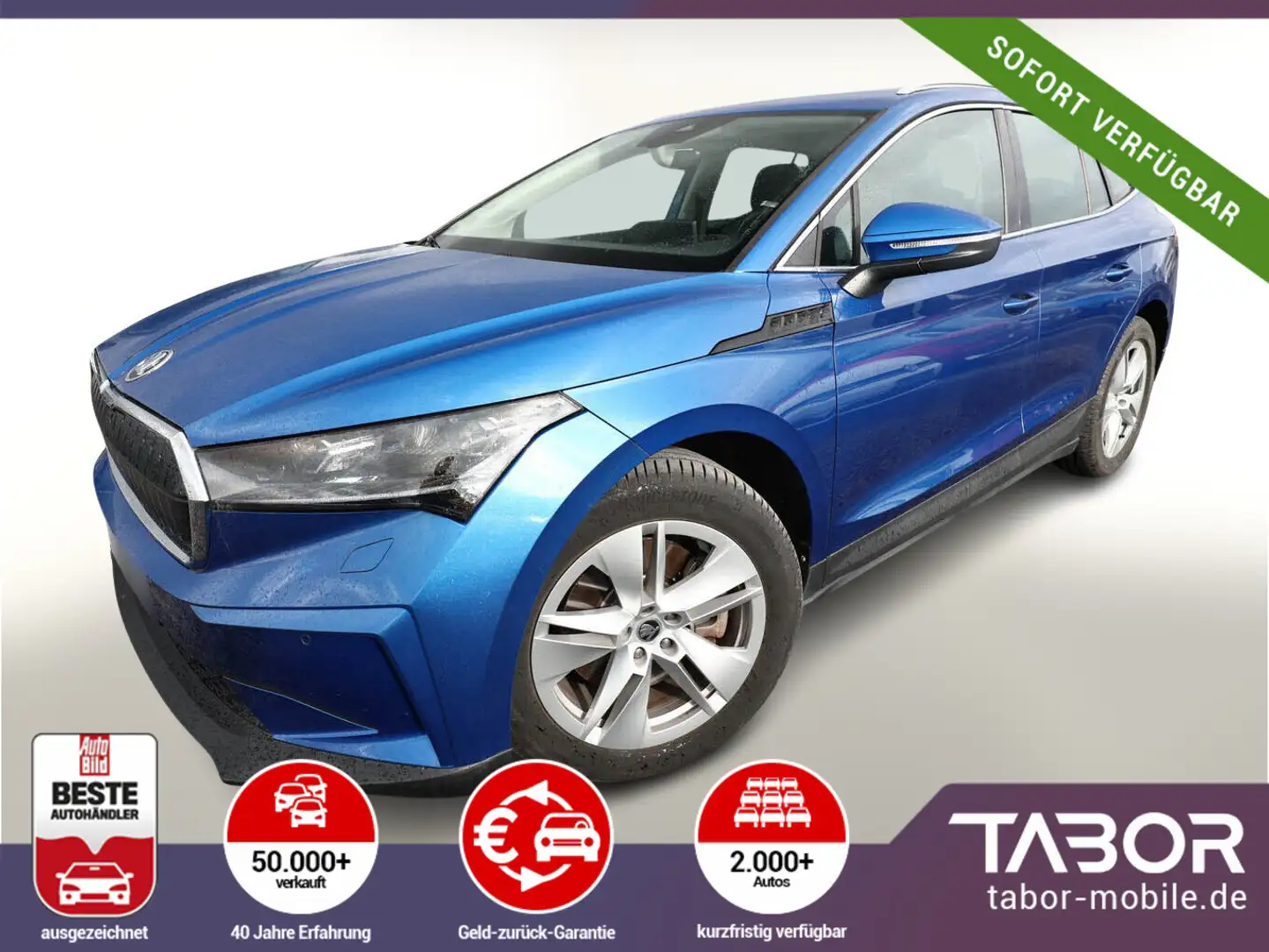 Skoda Enyaq iV 80 Loft LED Nav PDC Kam LM19Z Family+ Bleu - 2