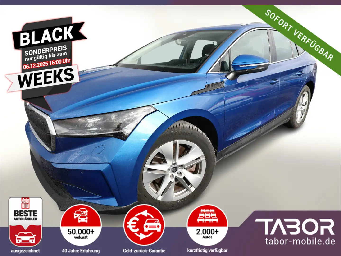Skoda Enyaq iV 80 Loft LED Nav PDC Kam LM19Z Family+ Blau - 1