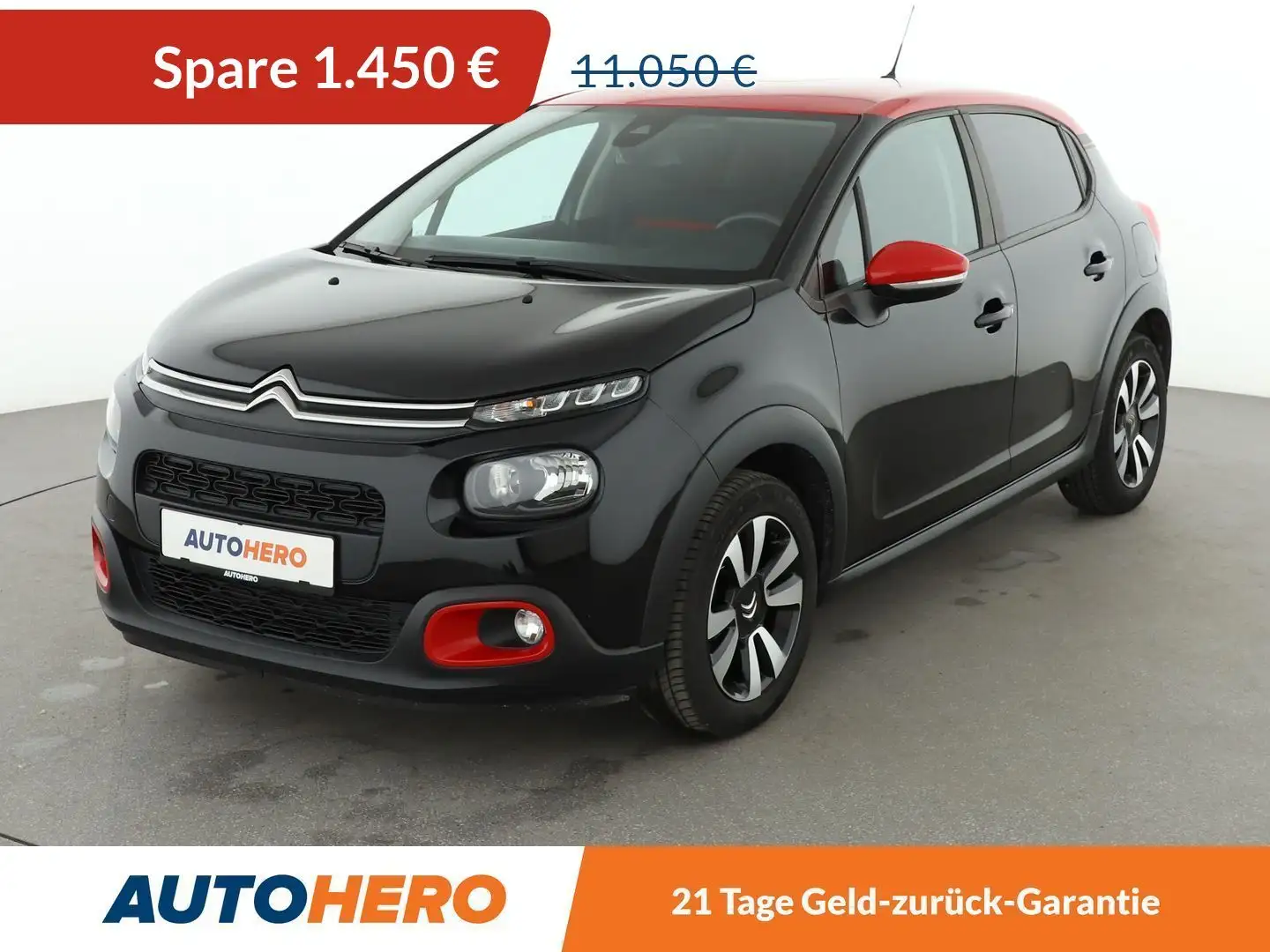 Citroen C3 1.2 PureTech Feel*TEMPO*PDC*SHZ*LIM*KLIMA* Schwarz - 1