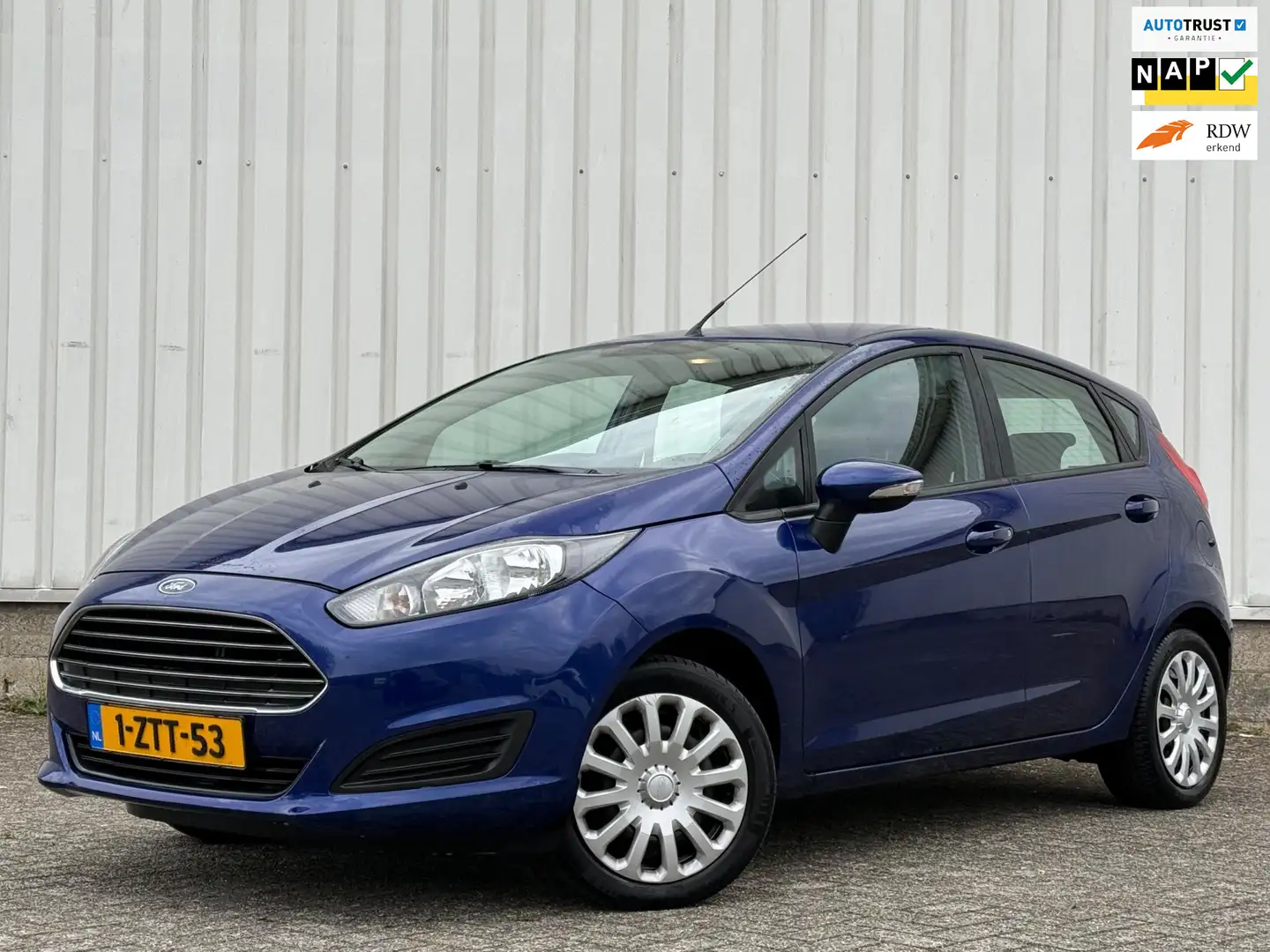 Ford Fiesta 1.0 Style 2e Eigenaar,Airco,Navi,ElektrischeRamen, Azul - 1