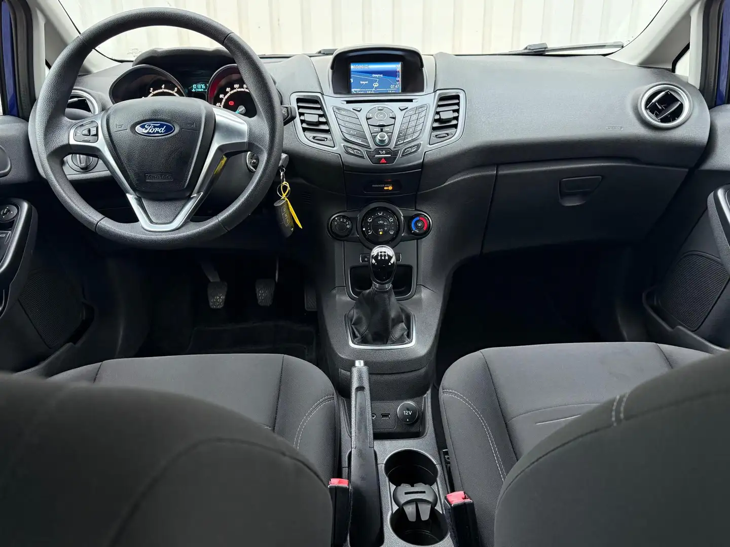 Ford Fiesta 1.0 Style 2e Eigenaar,Airco,Navi,ElektrischeRamen, Azul - 2