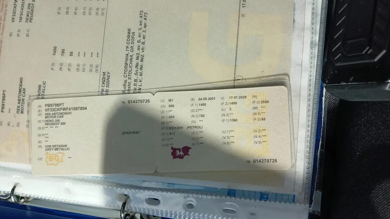 peugeot 206 1.4 essense /LPG bulgare plaque, foto 4