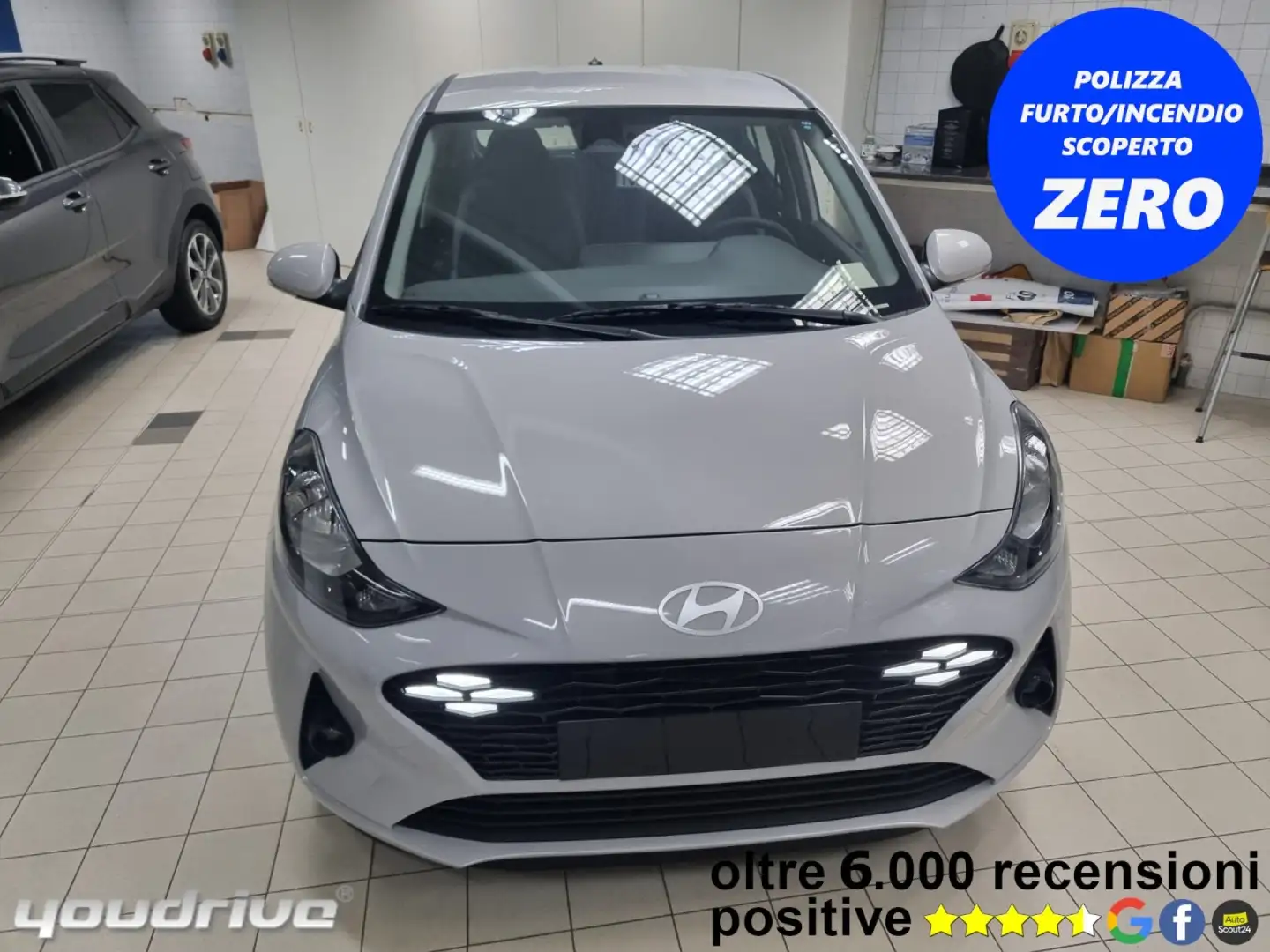 Hyundai i10 1.0 GPL ORIGINALE CASA Connectline KM0 Grigio - 1