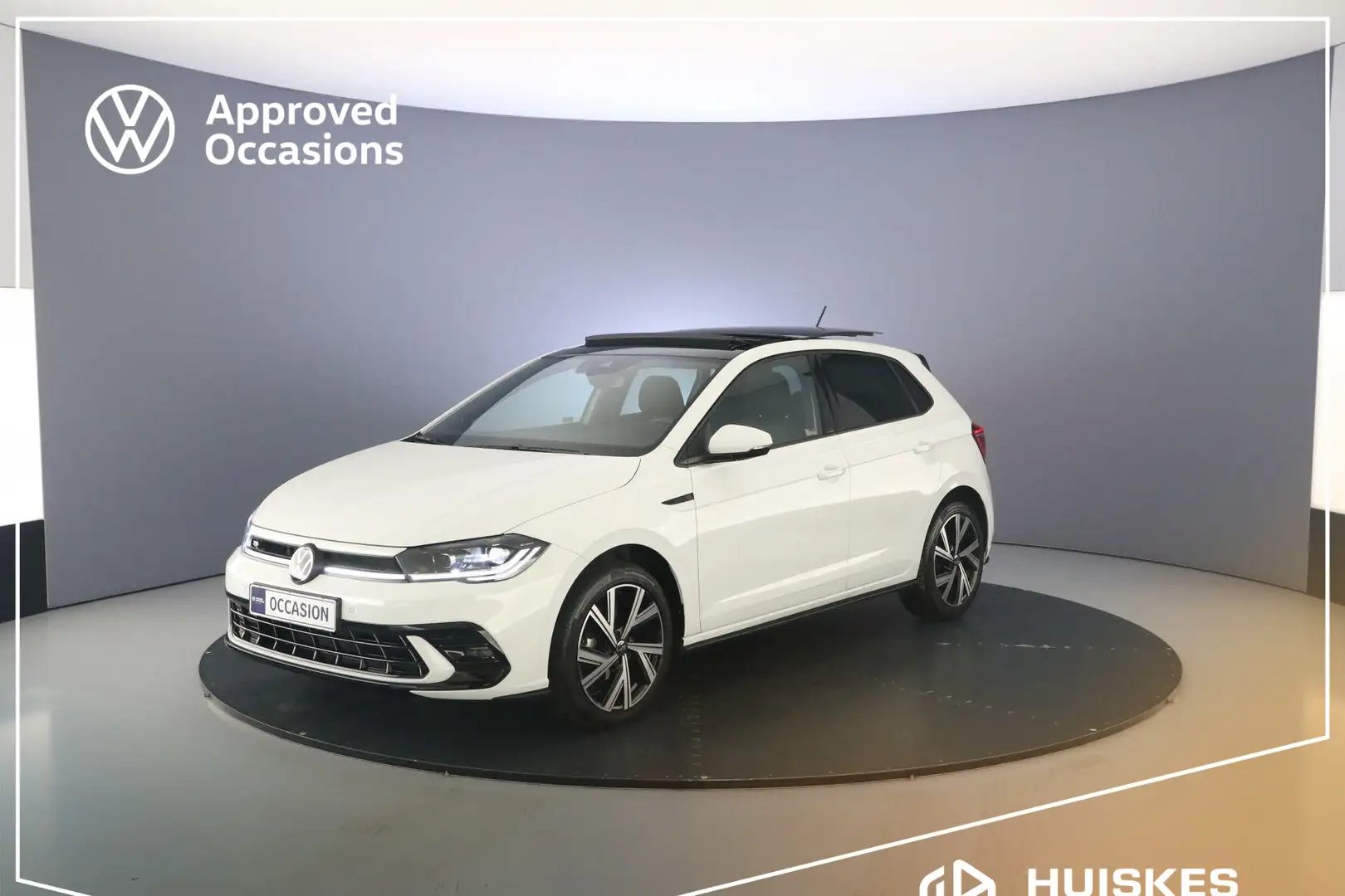Volkswagen Polo R-Line 1.0 TSI 95pk DSG Automaat Panoramadak, Adap Blanco - 1