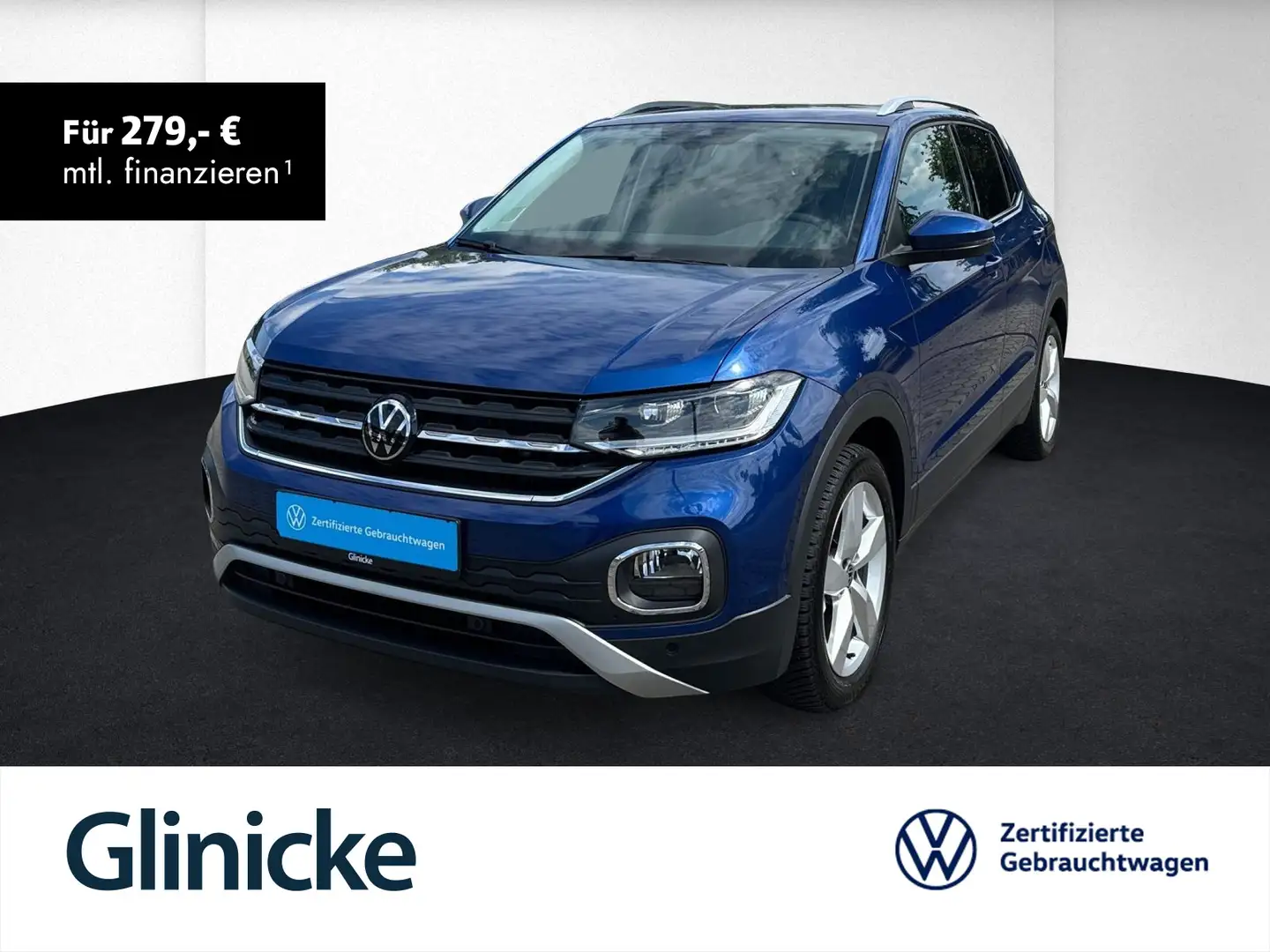 Volkswagen T-Cross Style 1.5 TSI DSG CarPlay+Rückfahrk.+Sit Blau - 1