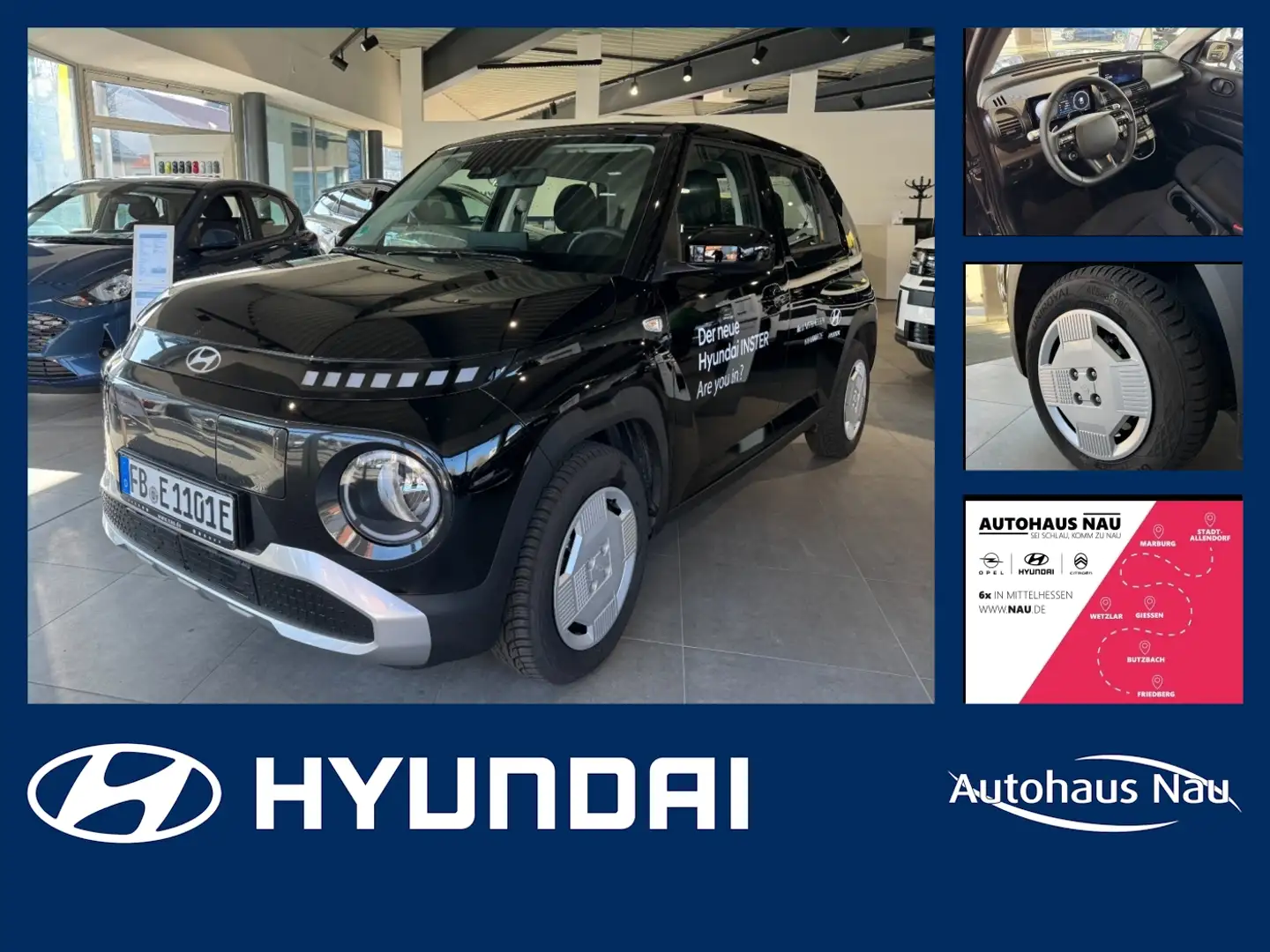 Hyundai Inster Select 42kWh Inkl. Rückfahrkamera Zwart - 1