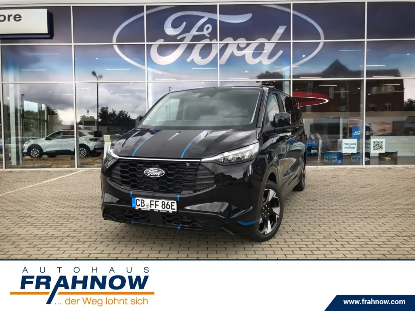 Ford Tourneo Custom 2.5 Duratec PHEV 340 L2 Sport LED NAVI ACC AHK Zwart - 1