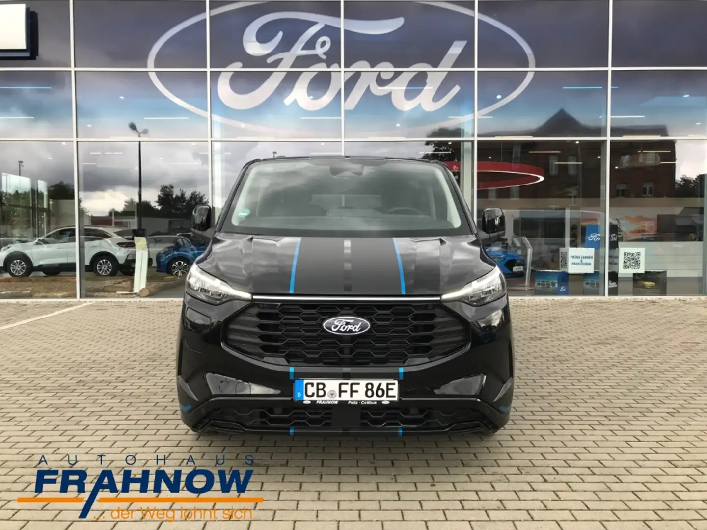 Ford Tourneo Custom 2.5 Duratec PHEV 340 L2 Sport LED NAVI ACC AHK Zwart - 2