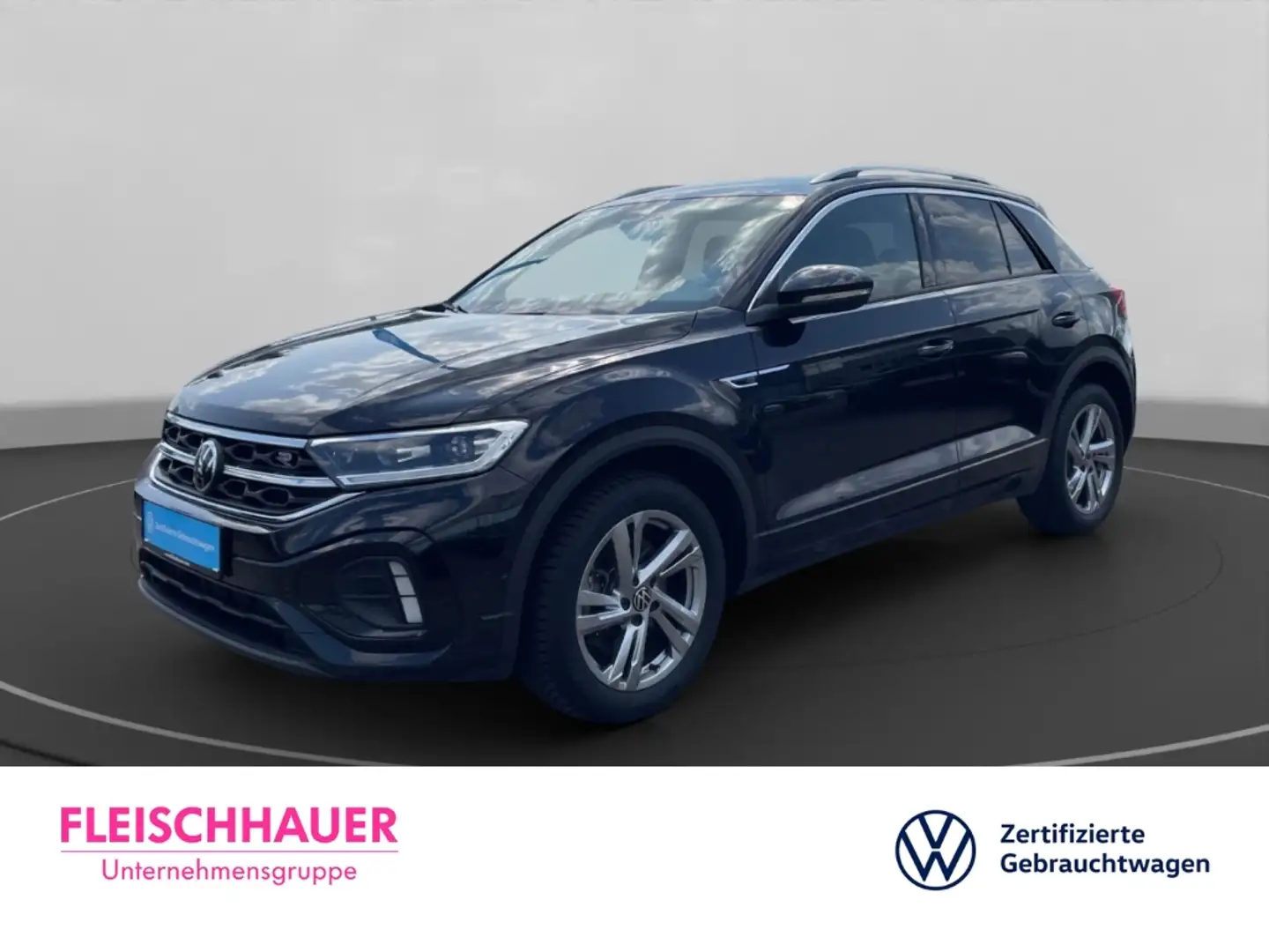 Volkswagen T-Roc R-Line TDI AHK abn RFK LWS Business Massage PLA Sp Negro - 1