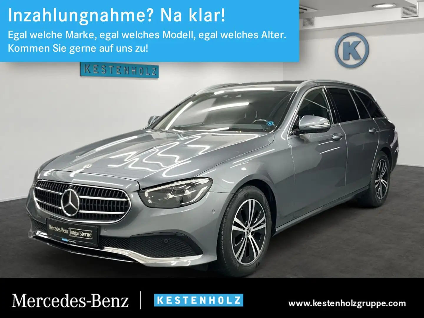Mercedes-Benz E 220 d T-Modell AVANTGARDE+AHK+PTS+DISTRO+360° Grau - 1