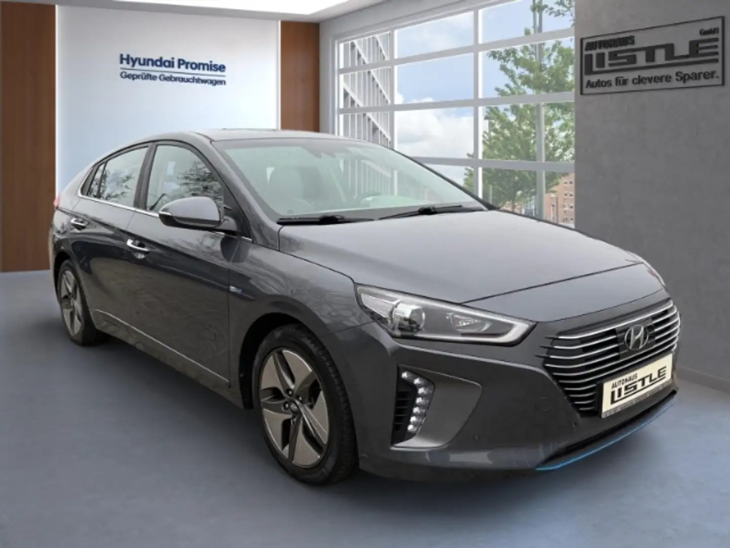 Hyundai IONIQ Premium Hybrid 1.6 +KLIMA+LEDER+SHZ+UVM+ Gris - 2