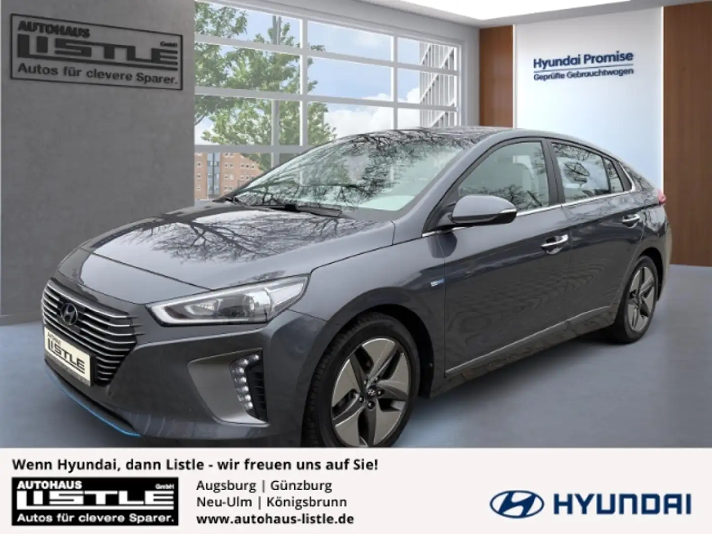 Hyundai IONIQ Premium Hybrid 1.6 +KLIMA+LEDER+SHZ+UVM+ Gris - 1