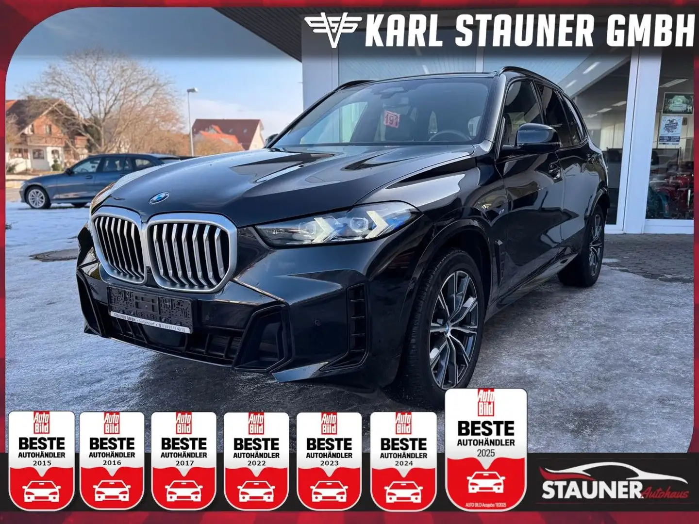 BMW X5 30d xDrive M-Sport AHK 360°KAMERA PANO MEMORY Schwarz - 1