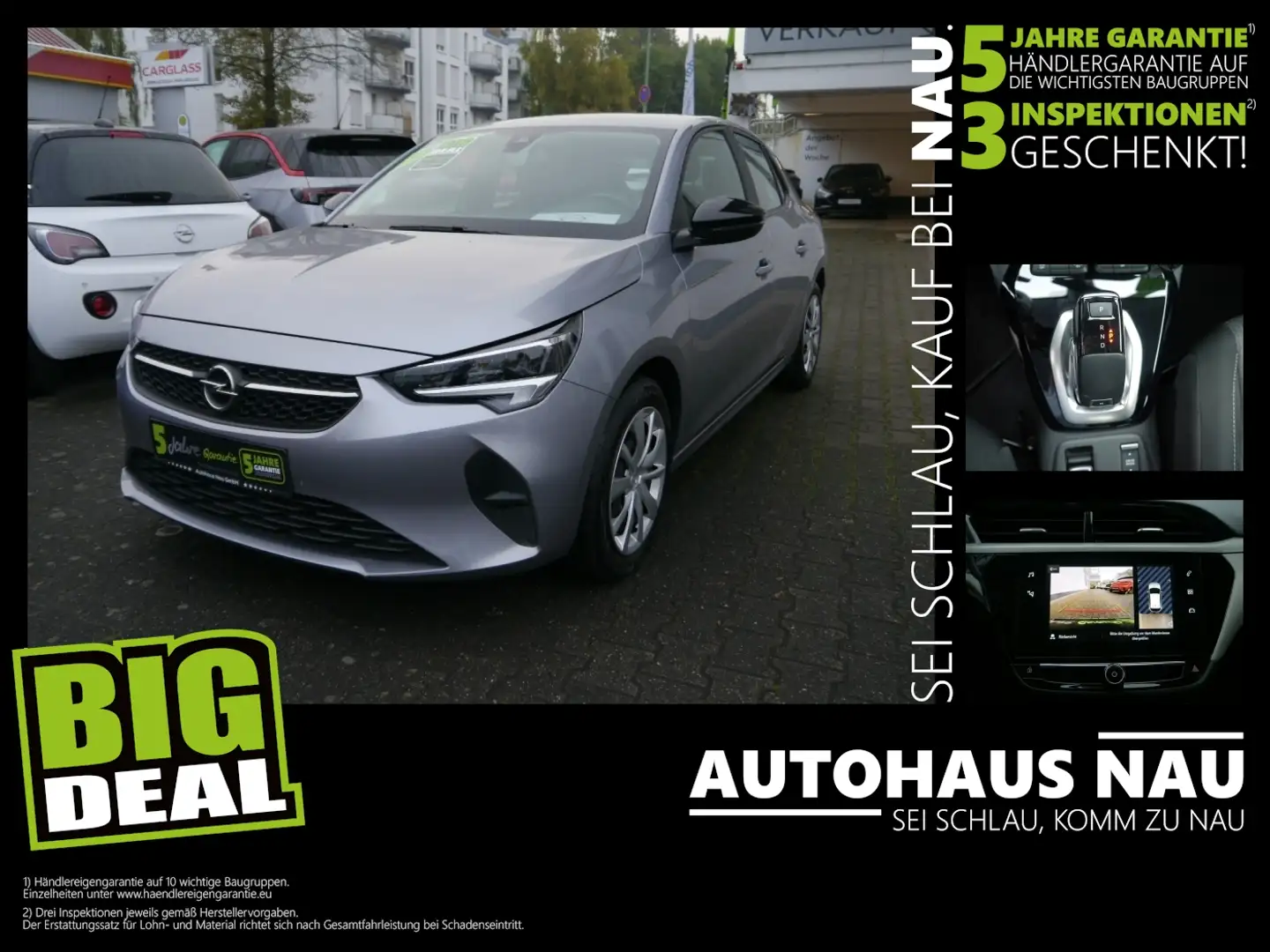 Opel Corsa F 1.2 Turbo Edition LED+Fernlichtass.+AUT Grijs - 1