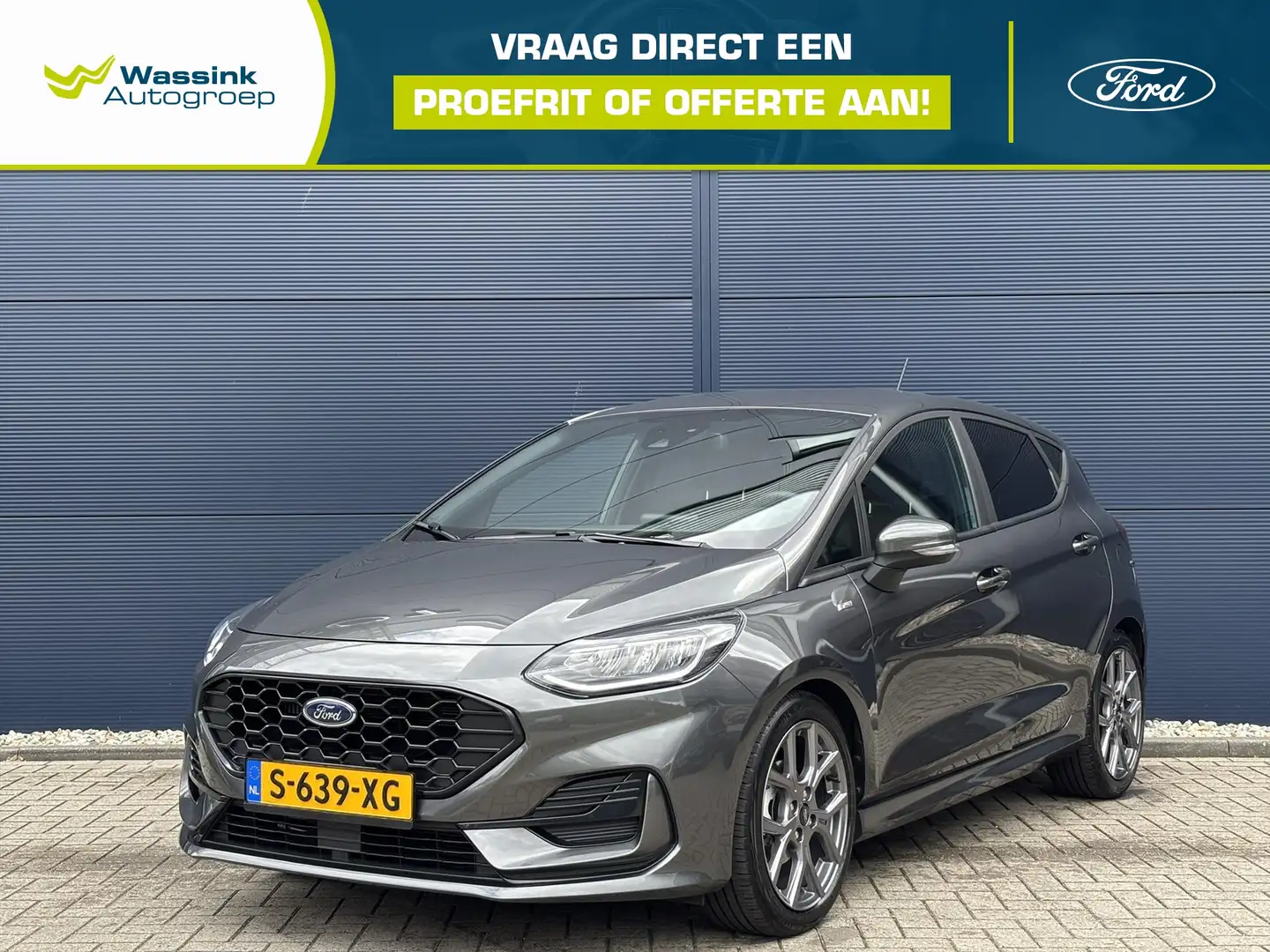 Ford Fiesta 1.0 EcoBoost Hybrid 125pk ST-Line | Cruise Control Grijs - 1