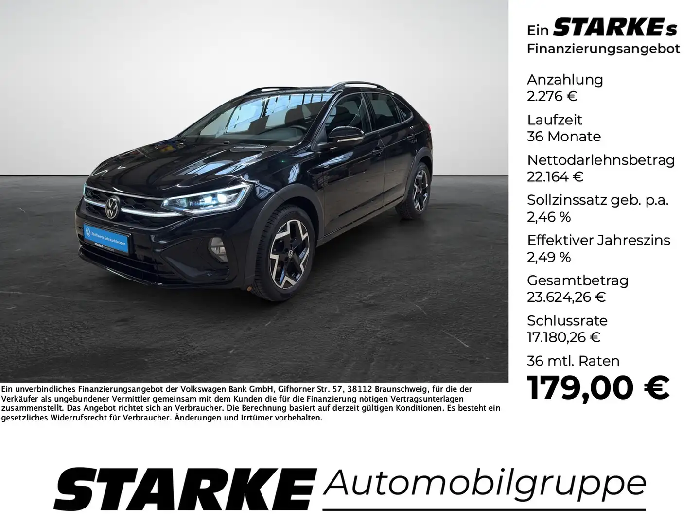 Volkswagen Taigo 1.0 TSI R-Line Schwarz - 1