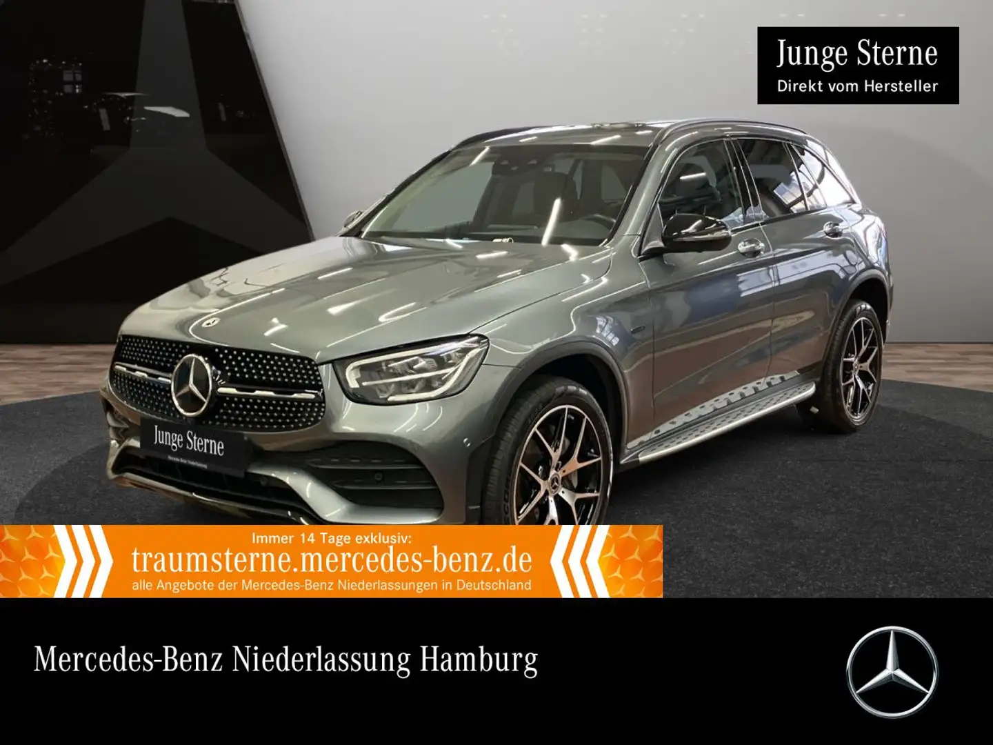 Mercedes-Benz GLC 300 de 4M AMG+NIGHT+360+AHK+LED+FAHRASS+HUD+9G Grau - 1