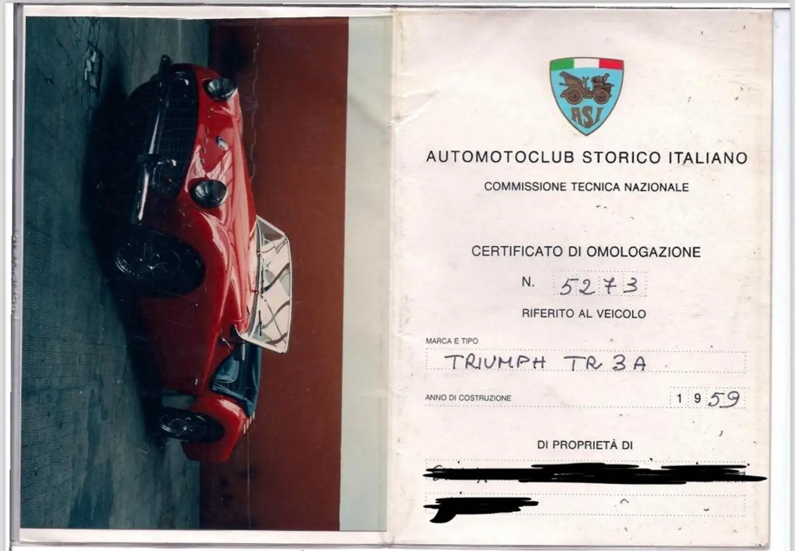 Triumph TR3 TR3A Rosso - 1