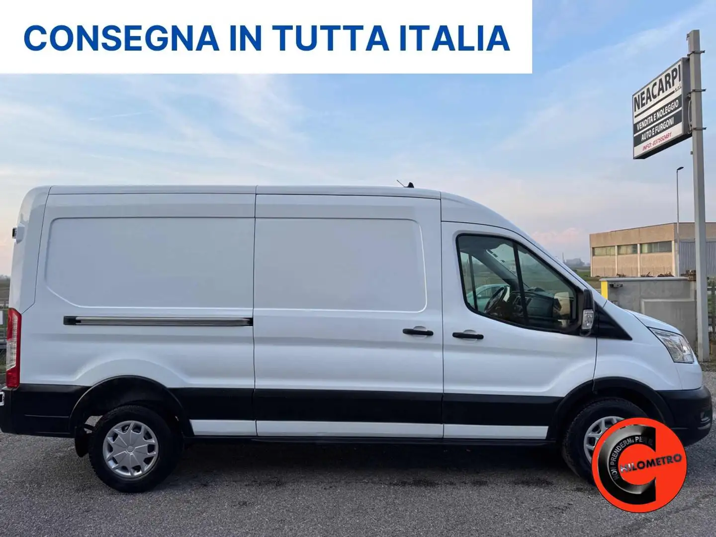 Ford Transit 350 2.0 TDCi(PL-TM-L3H2)SENSORI-CRUISE-2021-E6D Blanc - 2