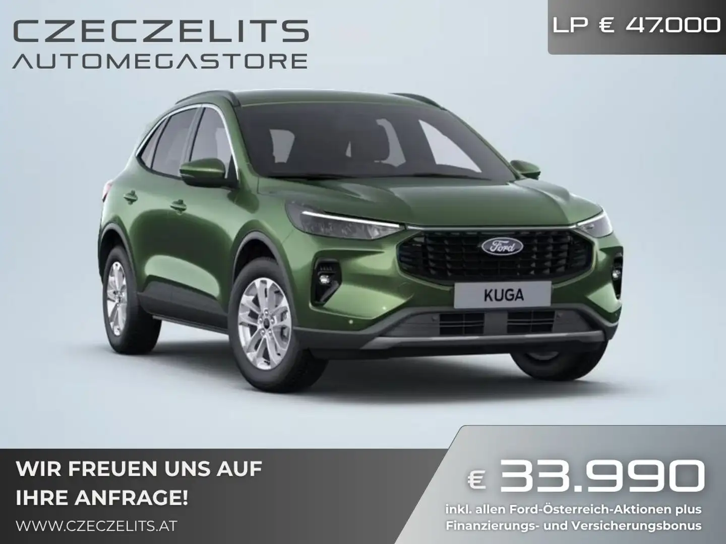 Ford Kuga 2,5 Duratec FHEV Titanium Aut. *BESTELLFAHRZEUG* Grün - 1