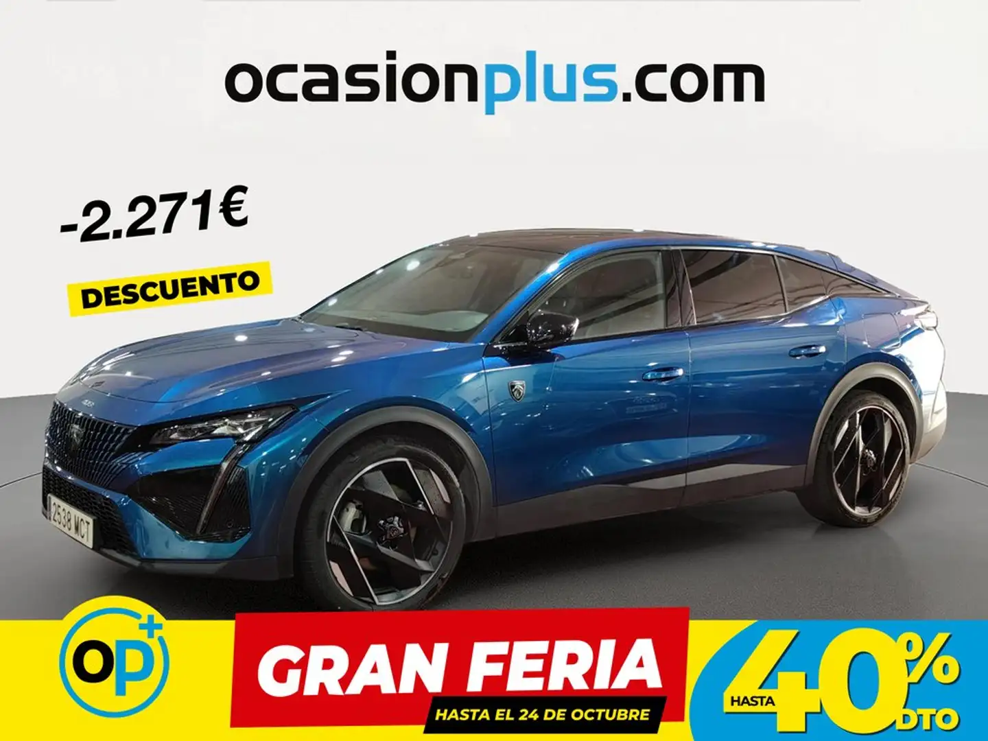 Peugeot 408 Hybrid 225 GT e-EAT8 Azul - 1