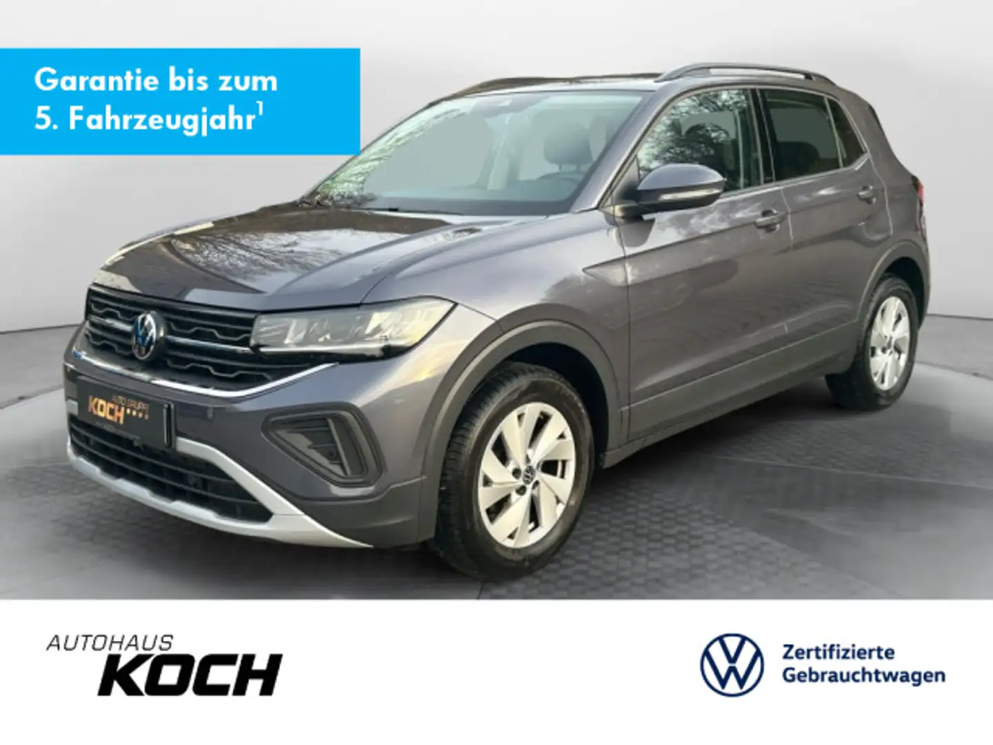 Volkswagen T-Cross 1.0TSI Life Navi LED Grau - 1