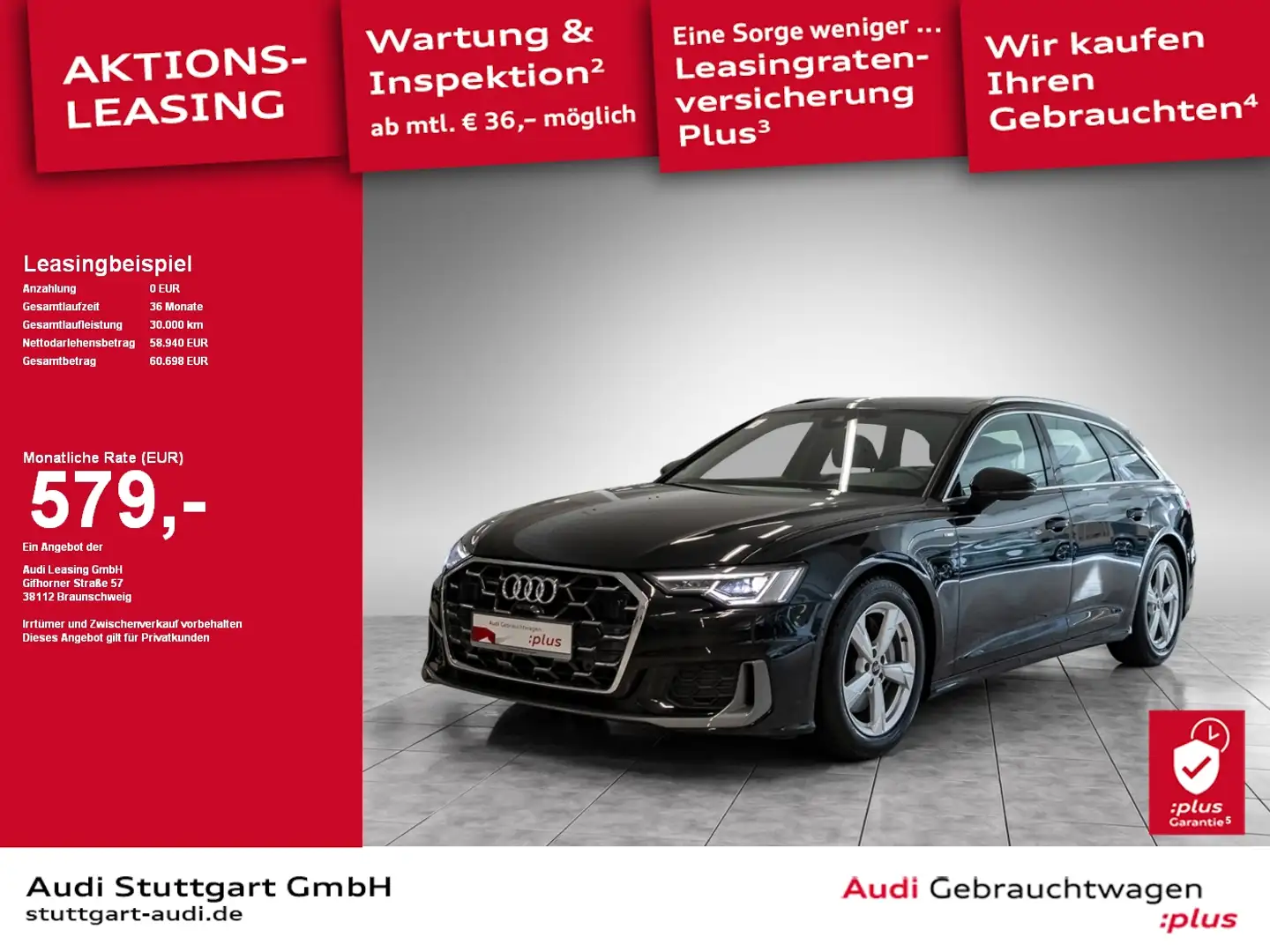Audi A6 Avant S line 50 TDI quattro tiptronic Pano VC Schwarz - 1