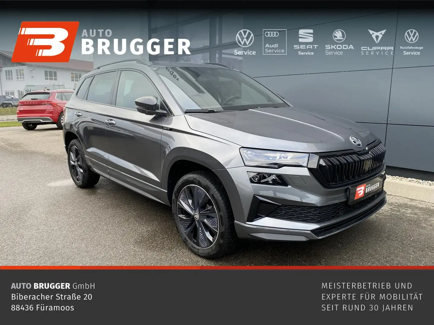 Skoda Karoq 1.5 TSI DSG Sportline ACC MATRIX APP RFK Gris - 1