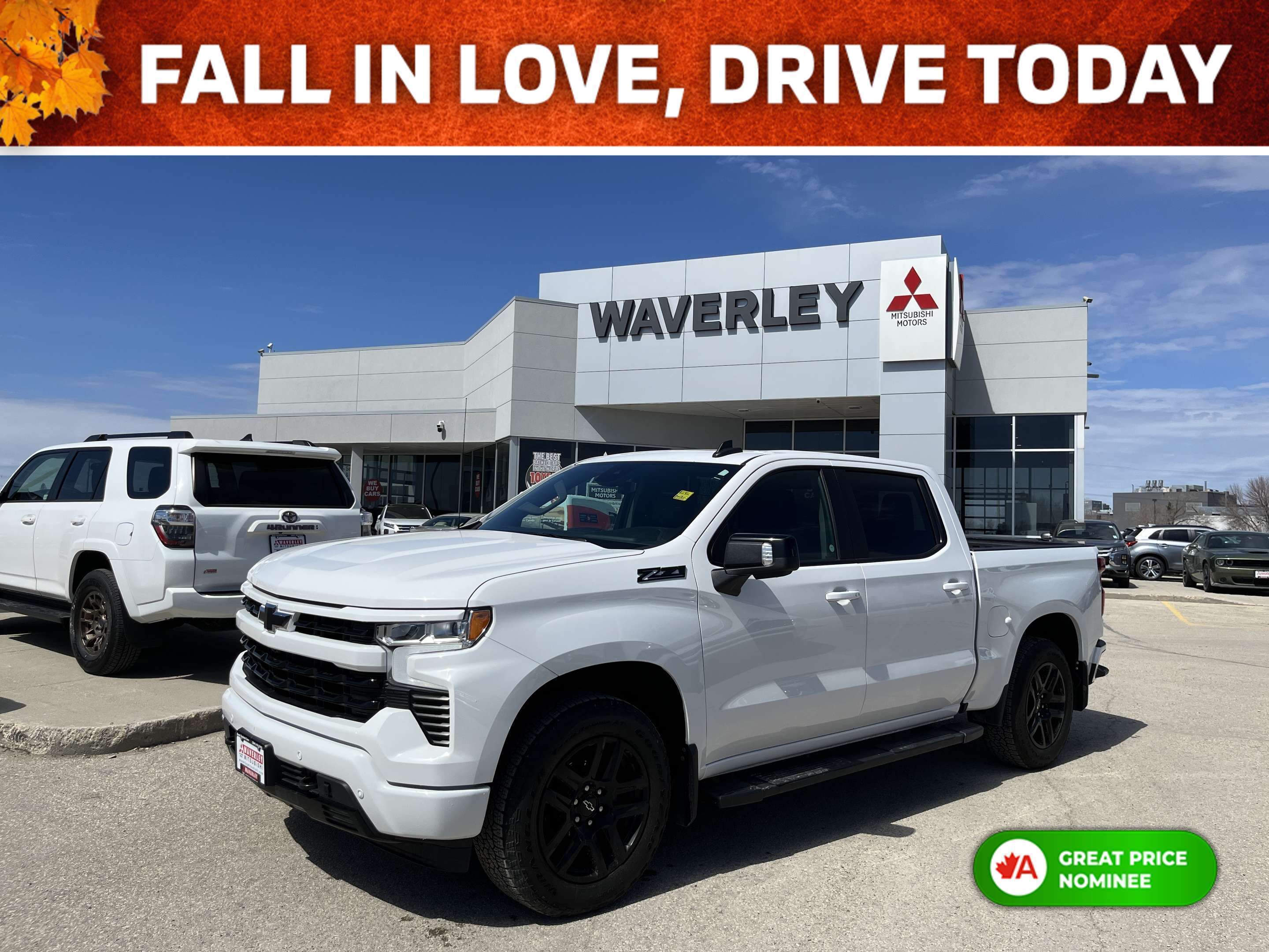 White 2024 Chevrolet Silverado 1500 Pickup Truck Four-Wheel Drive Automatic
